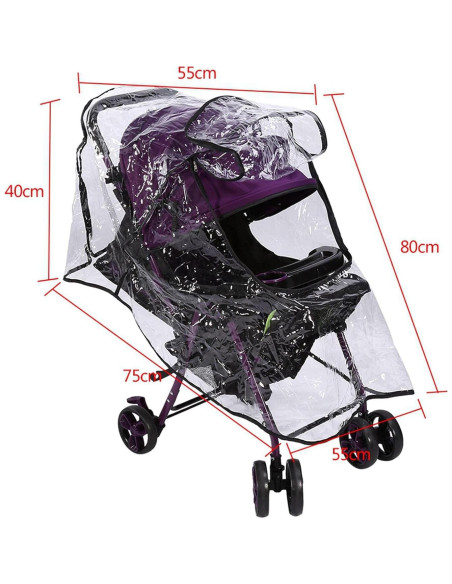Cubierta de Lluvia Universal para Cochecito Estink - PVC Transparente