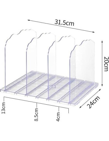 Organizador de Bolsos JXMTING 8 Capas Transparente Ajustable