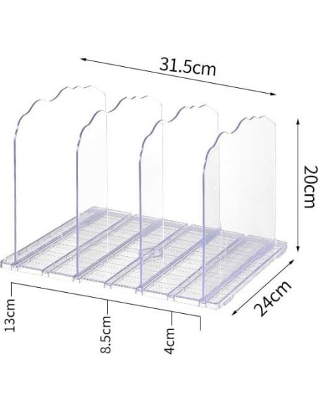 Organizador de Bolsos JXMTING 8 Capas Transparente Ajustable