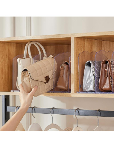 Organizador de Bolsos JXMTING 8 Capas Transparente Ajustable