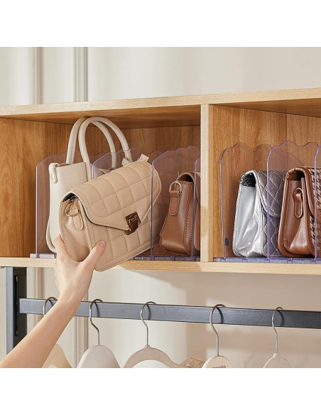 Organizador de Bolsos JXMTING 8 Capas Transparente Ajustable