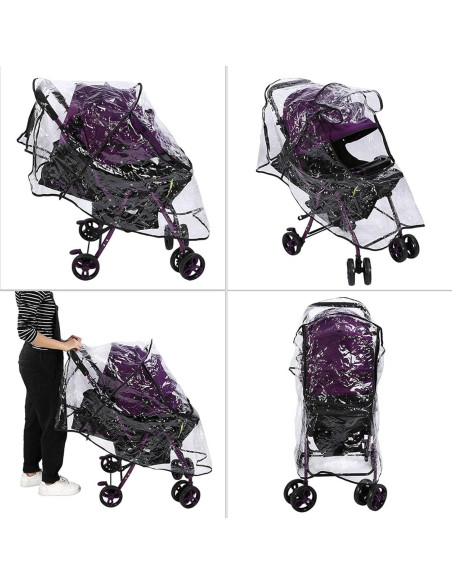 Cubierta de Lluvia Universal para Cochecito Estink - PVC Transparente