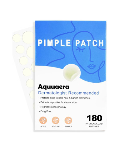 Parche Invisible para Acné Aquuaera - 180 Unidades Hidrocoloide
