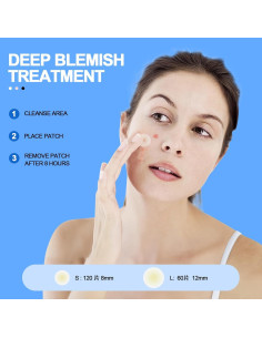 Parche Invisible para Acné Aquuaera - 180 Unidades Hidrocoloide 2