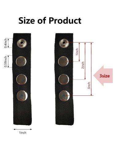 10 Extensores de Botón para Cubierta de Barco Sexyppl 1-3"