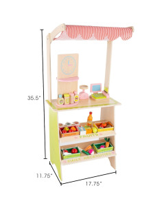 Puesto de Venta Mercado Fresco Hey! Juega! con 31 Accesorios 2