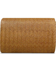 Bolso de paja para mujer Lytosmoo, 23.1x15x5 cm, marrón 2