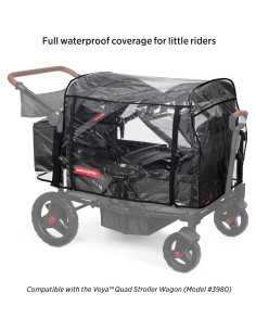 Cubierta de Lluvia para Carro de Bebé Radio Flyer Voya 4 Asientos 2