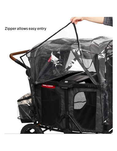 Cubierta de Lluvia para Carro de Bebé Radio Flyer Voya 4 Asientos