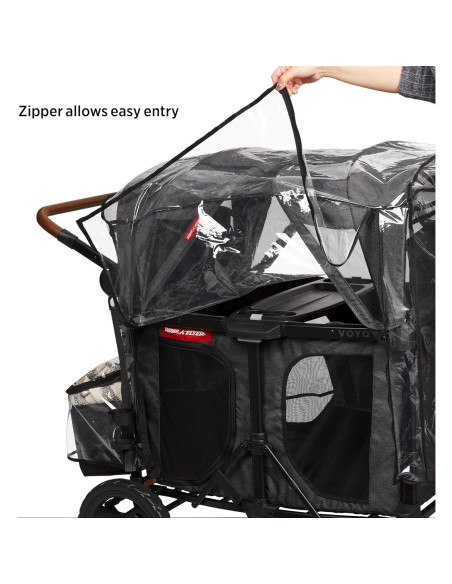 Cubierta de Lluvia para Carro de Bebé Radio Flyer Voya 4 Asientos