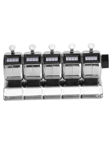 Contador Manual Mecánico Hilitand 4 Dígitos Acero Inoxidable