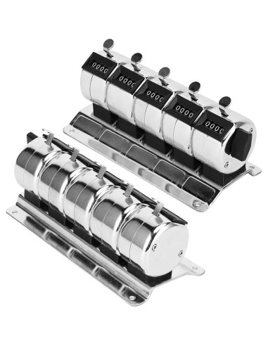 Contador Manual Mecánico Hilitand 4 Dígitos Acero Inoxidable