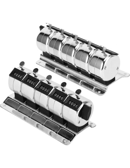 Contador Manual Mecánico Hilitand 4 Dígitos Acero Inoxidable