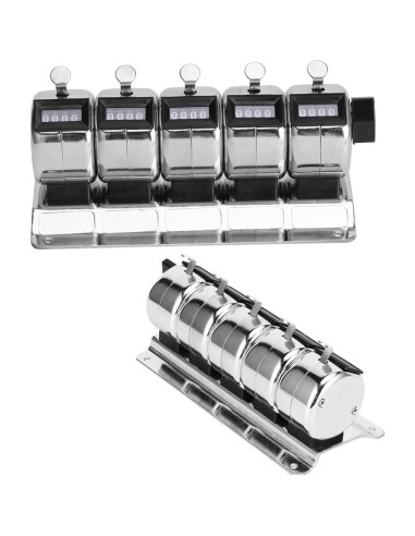 Contador Manual Mecánico Hilitand 4 Dígitos Acero Inoxidable