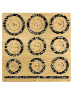 Tablero de Cuentas Petoysoso de Bambú para Joyas 24x24 cm