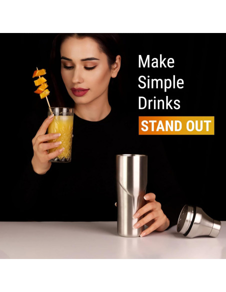 Coctelera Aislada Lexenic 24oz Acero Inoxidable - Sin Fugas