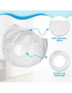 Pantalones de Entrenamiento Reutilizables Impermeables 100% Nailon Mediano 2