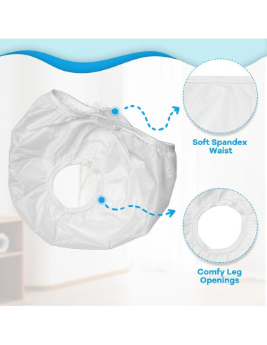 Pantalones de Entrenamiento Reutilizables Impermeables 100% Nailon Mediano