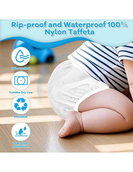 Pantalones de Entrenamiento Reutilizables Impermeables 100% Nailon Mediano