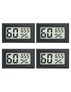 Higrómetro Digital DWEPTU 4-Pack - Termómetro y Medidor de Humedad