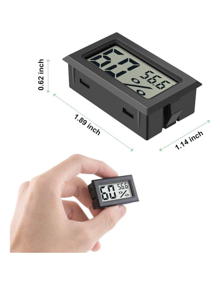 Higrómetro Digital DWEPTU 4-Pack - Termómetro y Medidor de Humedad