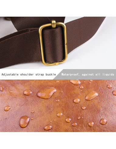 Bolsa de Cámara DSLR Topixdeals Vintage Impermeable Marrón