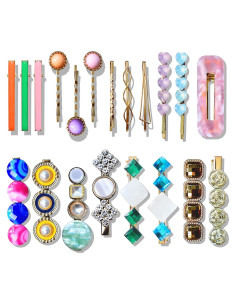 Pinzas para el cabello Wenida 20 piezas Acrílico Resina