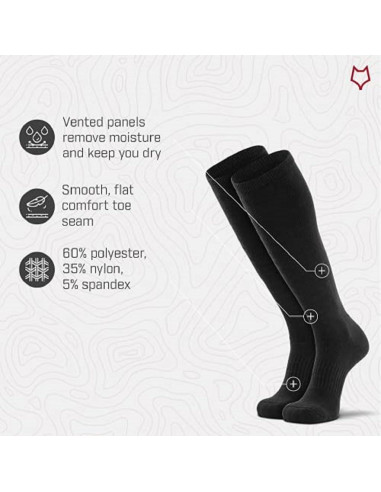 Calcetines Militares Fox River Fatigue Fighter Negro Grande