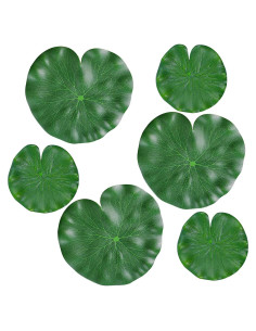 Lirios Flotantes Artificiales WhistenFla 6 Pcs Decoración Estanque
