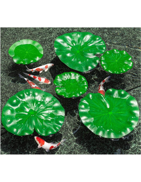 Lirios Flotantes Artificiales WhistenFla 6 Pcs Decoración Estanque