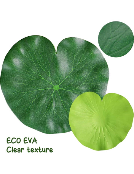 Lirios Flotantes Artificiales WhistenFla 6 Pcs Decoración Estanque