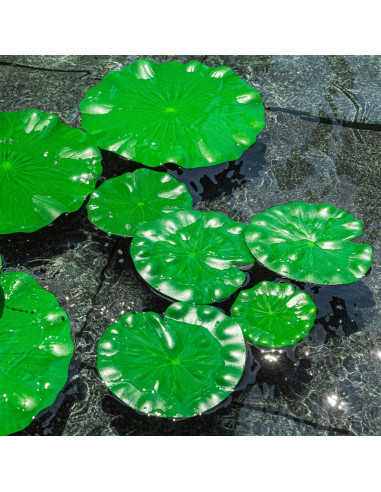 Lirios Flotantes Artificiales WhistenFla 6 Pcs Decoración Estanque