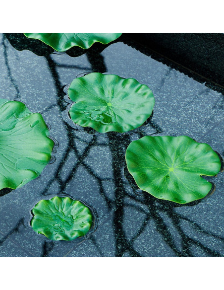 Lirios Flotantes Artificiales WhistenFla 6 Pcs Decoración Estanque