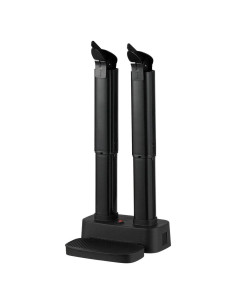 Secador de Zapatos Eléctrico COSTWAY Negro, Tubos Ajustables