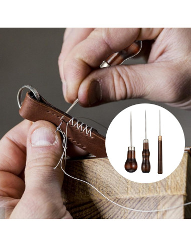 Juego de 3 Piezas de Punzón para Cuero Vin Beauty