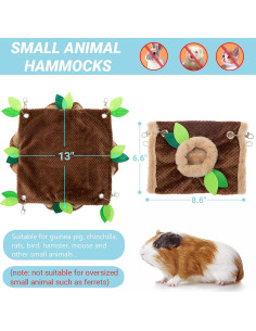Hamaca y Túnel para Cobayas PAWNISAW - 33x33 cm 2