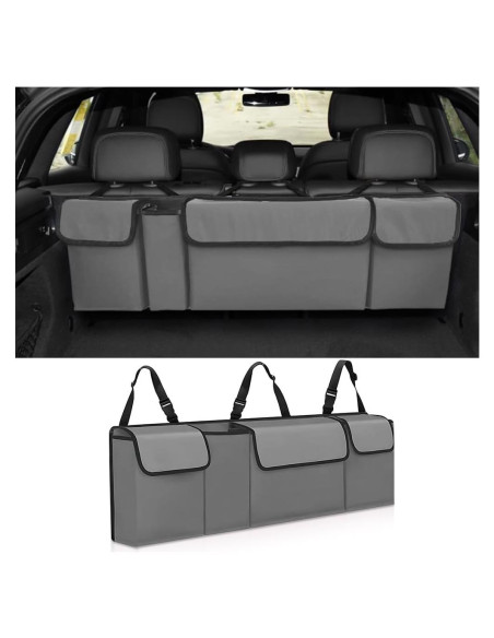 Organizador de Maletero de Auto KHGUZ Plegable Gris 97x32x12cm