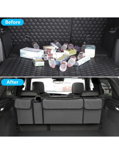 Organizador de Maletero de Auto KHGUZ Plegable Gris 97x32x12cm