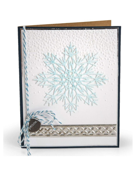 Carpeta de Relieve Sizzix Tim Holtz Copos de Nieve 13.97x10.48 cm