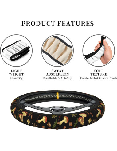 Cubierta de Volante Neopreno Wyayazh 36.83-39.37 cm Antideslizante