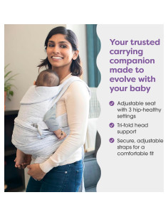 Portabebés Boppy ComfyGrow 3-16 kg Ajustable Gris Paloma 2