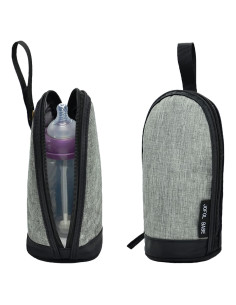 Bolsa Aislante para Botellas de Bebé JOFOL BABE 450ml Gris