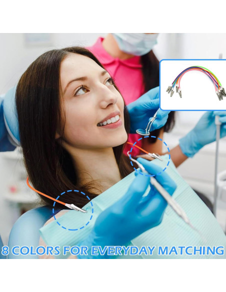 5 Clips de Babero de Silicona TSEWA con Cadenas Coloridas 5 Clips de Babero de Silicona TSEWA con Cadenas Coloridas