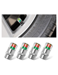 4 Tapones de Válvula de Presión Neumáticos BSAMZO 32PSI