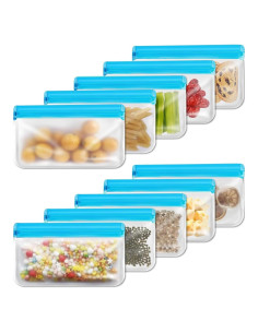 Bolsas de Snack Reutilizables SHUCHUANG 10 Piezas PEVA