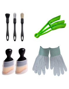 Juego de cepillos de limpieza automotriz QINGWOW 6 PCS