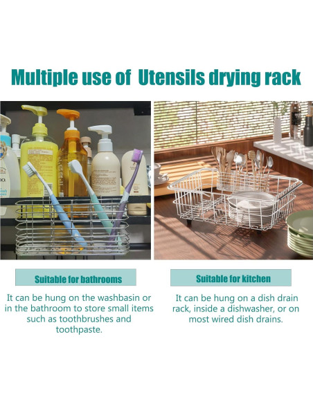 Escurridor de Platos NiuYichee Acero Inoxidable 304 Grande