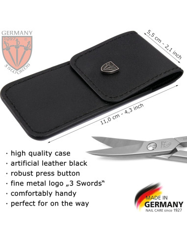 Tijeras de Uñas Curvas 3 Espadas Alemania - Acero Inoxidable