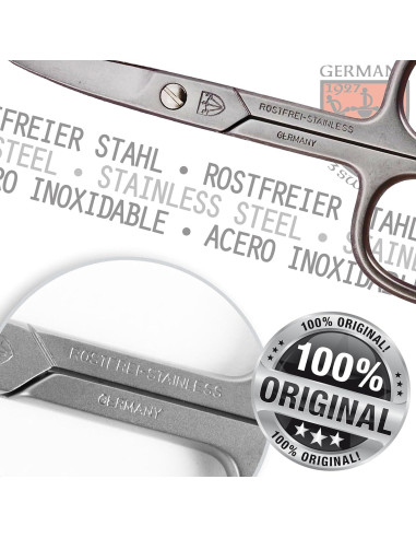 Tijeras de Uñas Curvas 3 Espadas Alemania - Acero Inoxidable