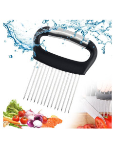 Cortador de Cebolla Multifuncional UIUSEA Acero Inoxidable 14x9.2cm